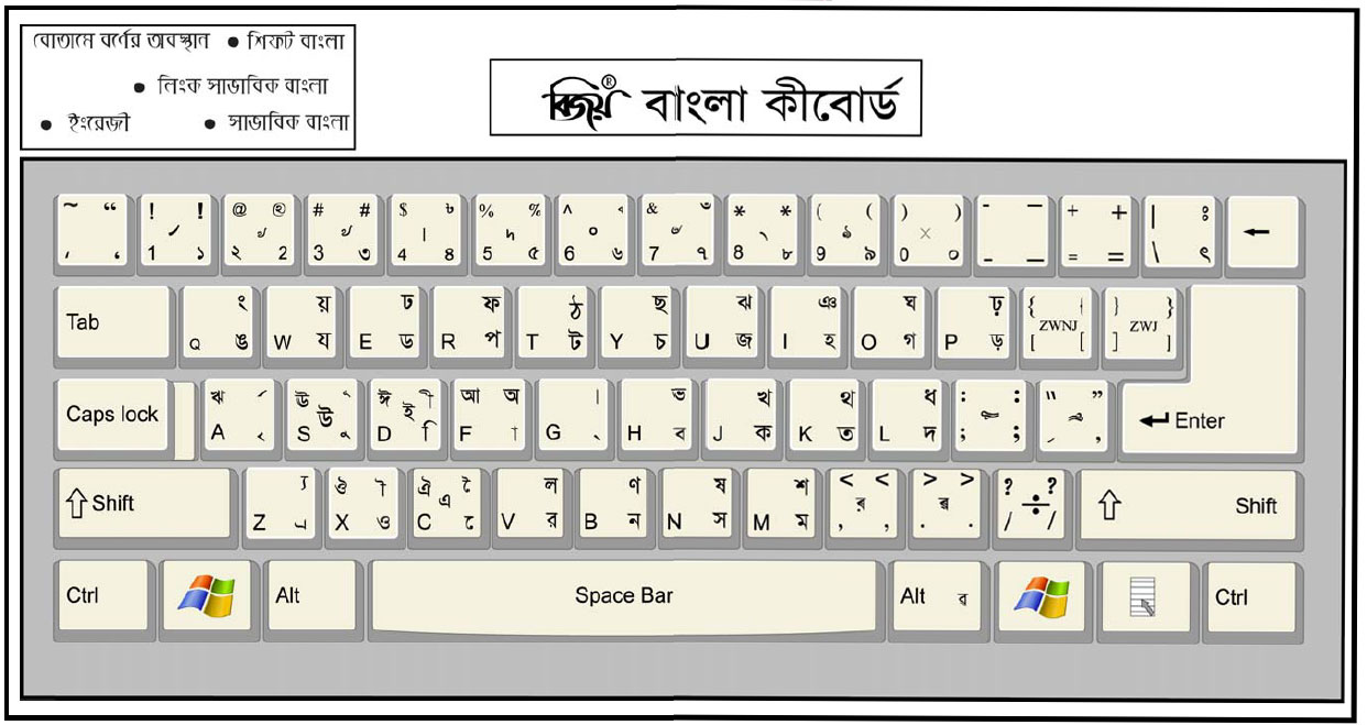 bangla font for windows 10